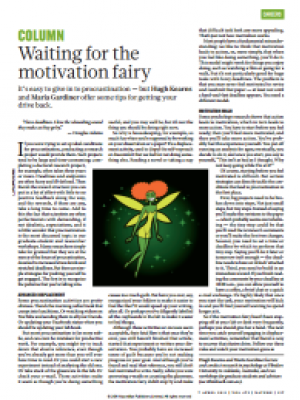 Nature article: Waiting for the motivation fairy